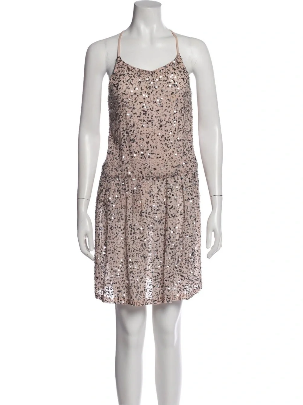 Alice + Olivia pink sequin blouson mini dress Alice + Olivia pink sequin blouson mini dress